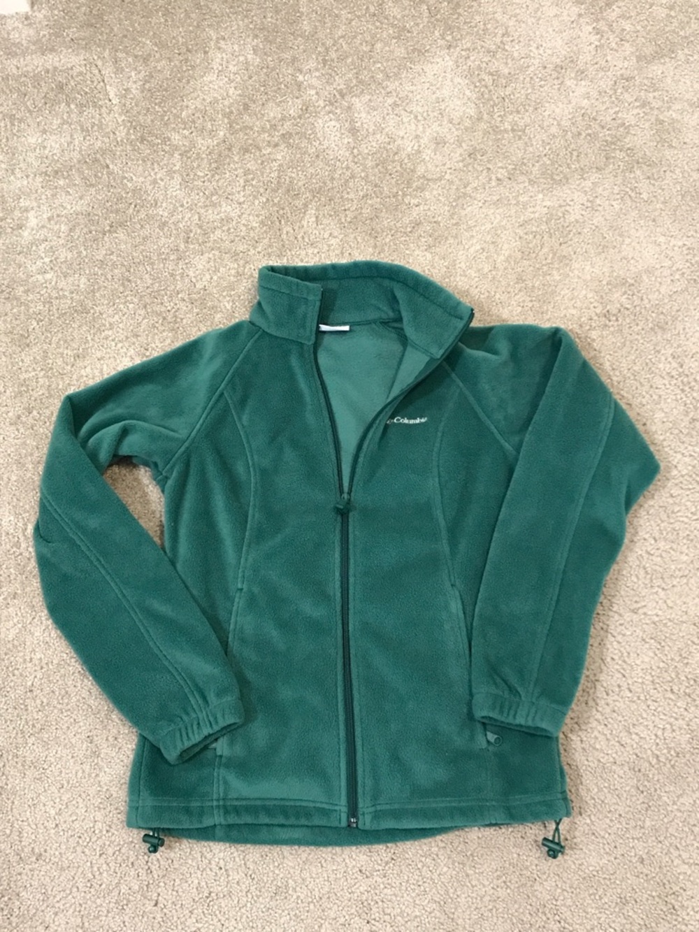Womens preowned Columbia fleece zip up  jacket - Small - Warm!